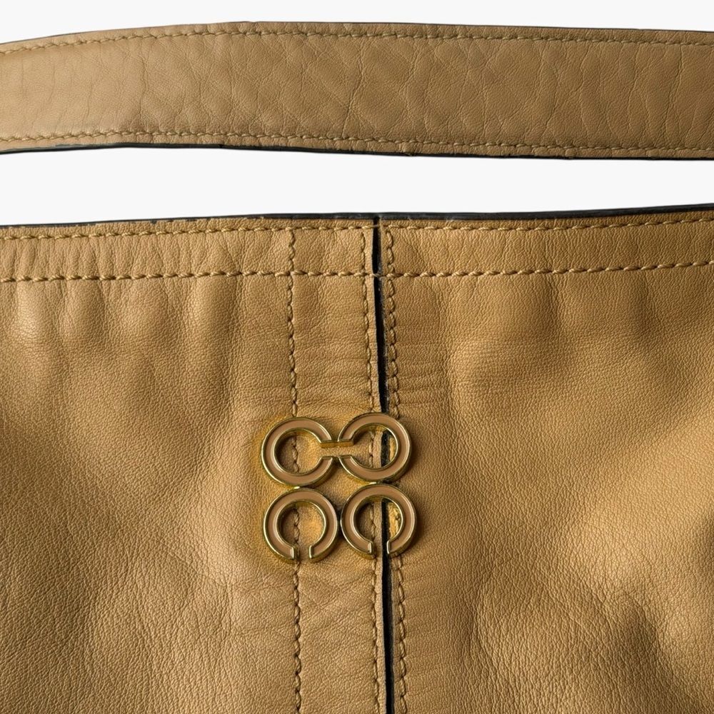 Coach Colette Leather Hobo Bag Tan Python Trim Slouchy Shoulder Bag 16418 - Picture 4 of 15